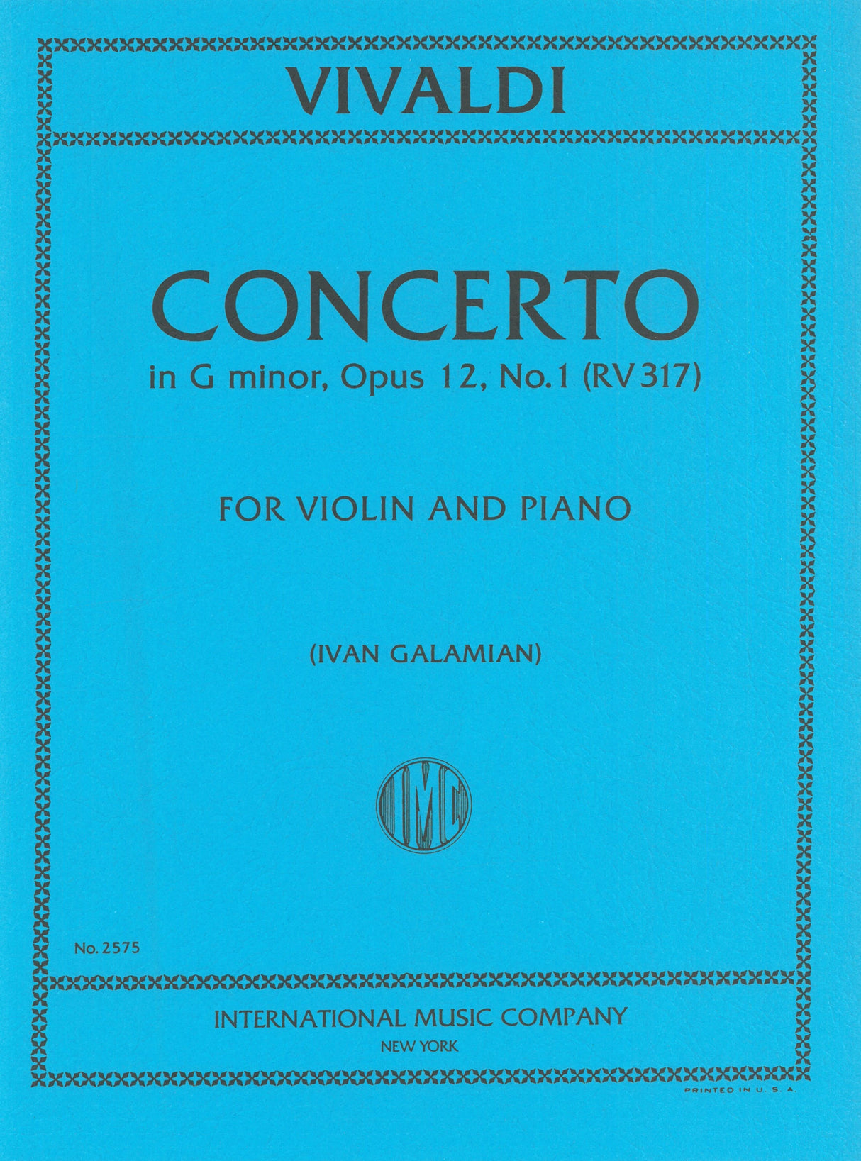 Vivaldi: Concerto in G Minor, RV 317