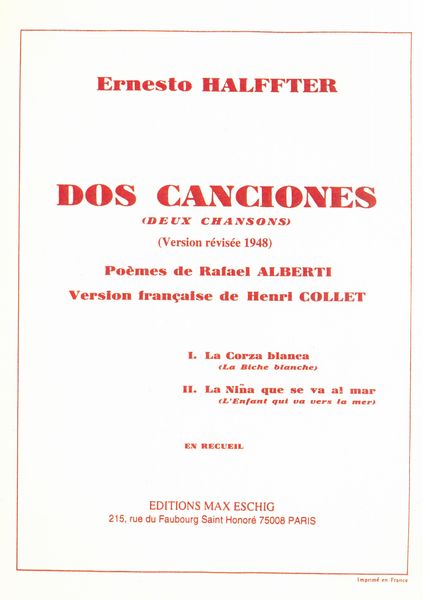 Halffter: 2 Canciones