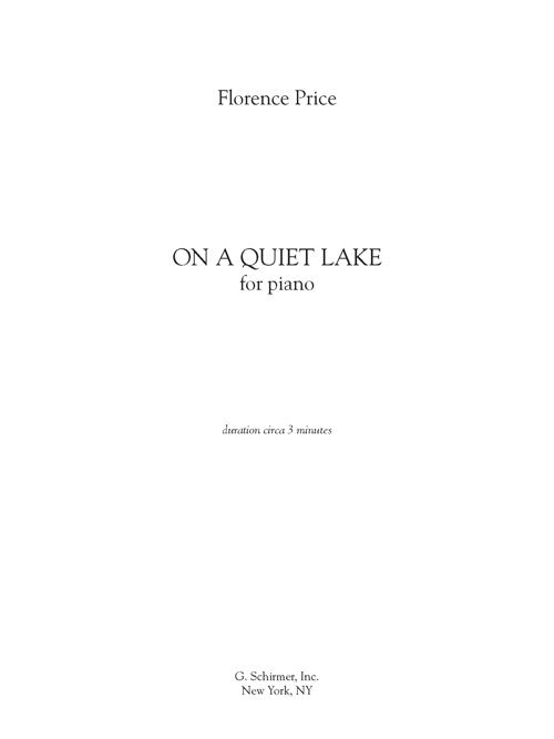 Price: On a Quiet Lake