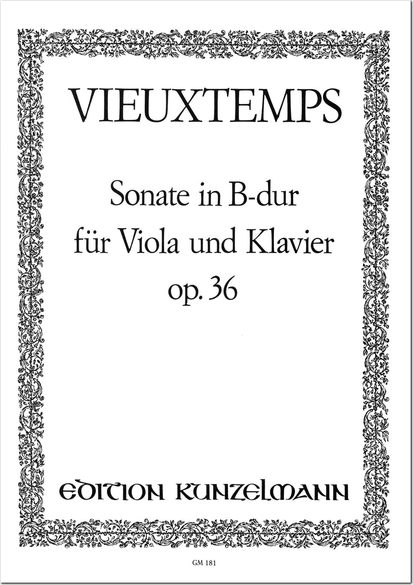 Vieuxtemps: Viola Sonata in B-flat Major, Op. 36