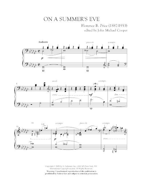 Price: On a Summer's Eve