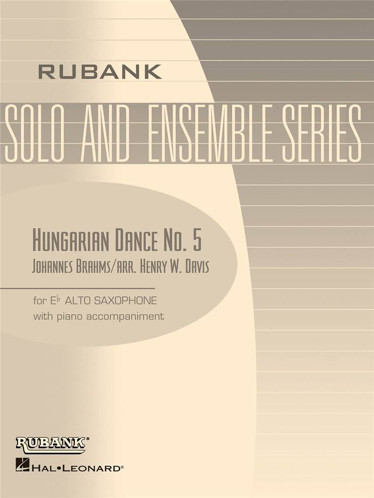 Brahms: Hungarian Dance No. 5 (arr. for alto sax & piano)