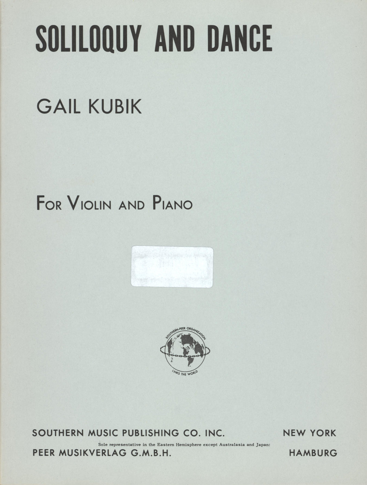 Kubik: Soliloquy and Dance