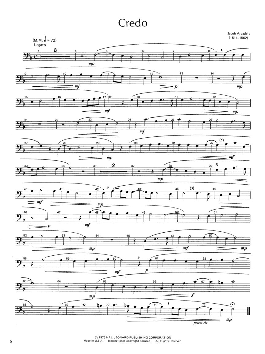 Master Solos: Intermediate Level – Trombone