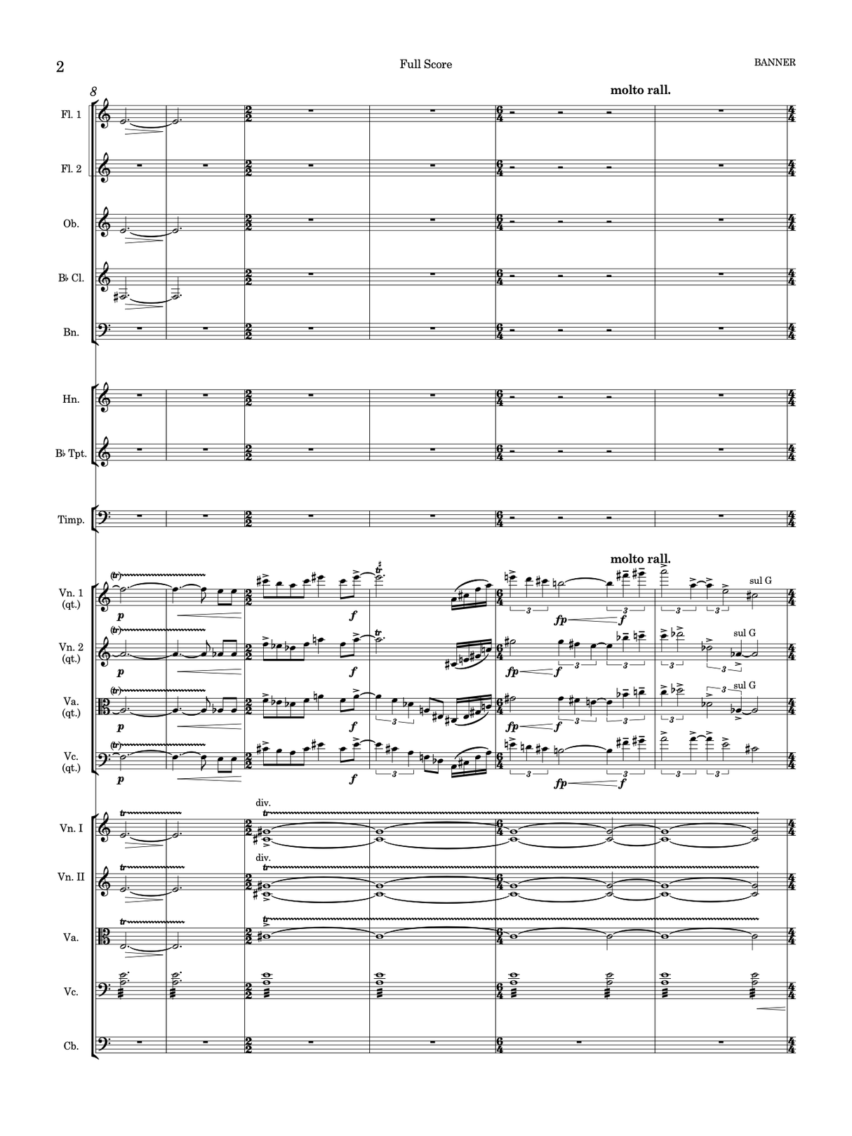 Montgomery: Banner - Version for String Quartet & Chamber Orchestra