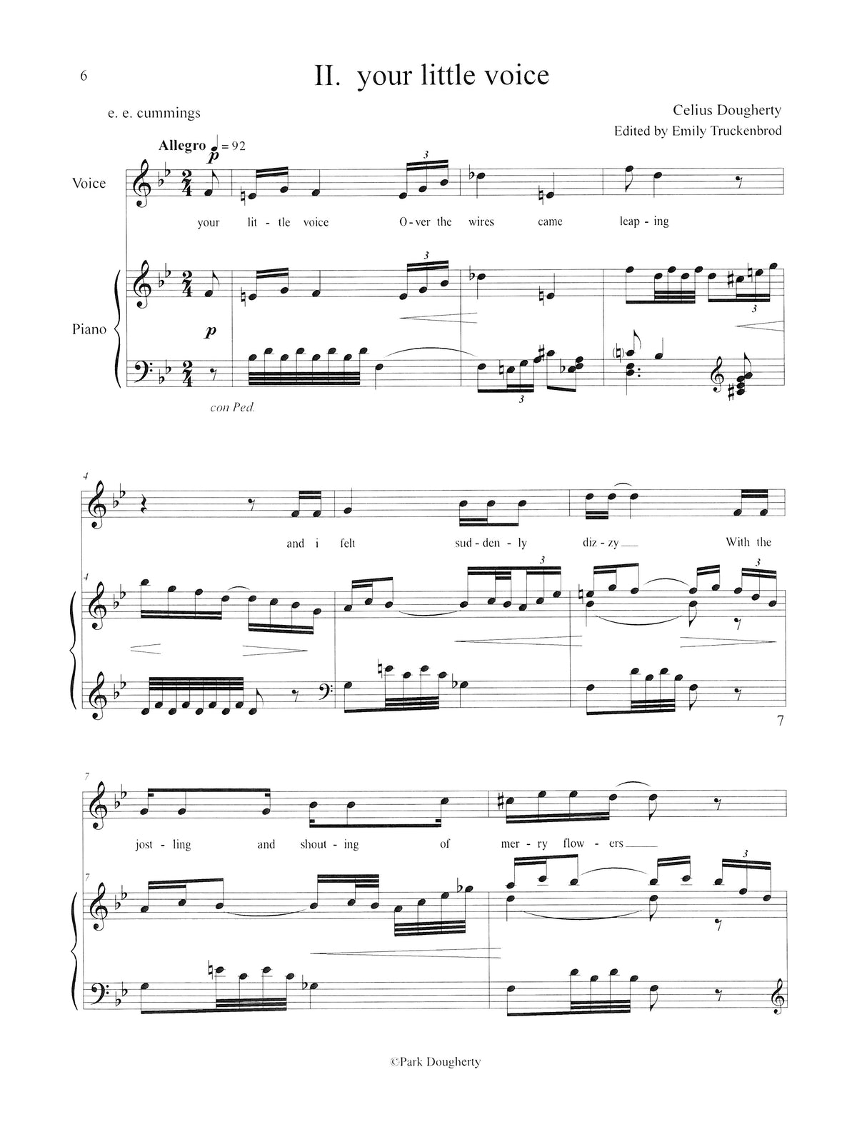 Dougherty: 4 Songs on e. e. cummings