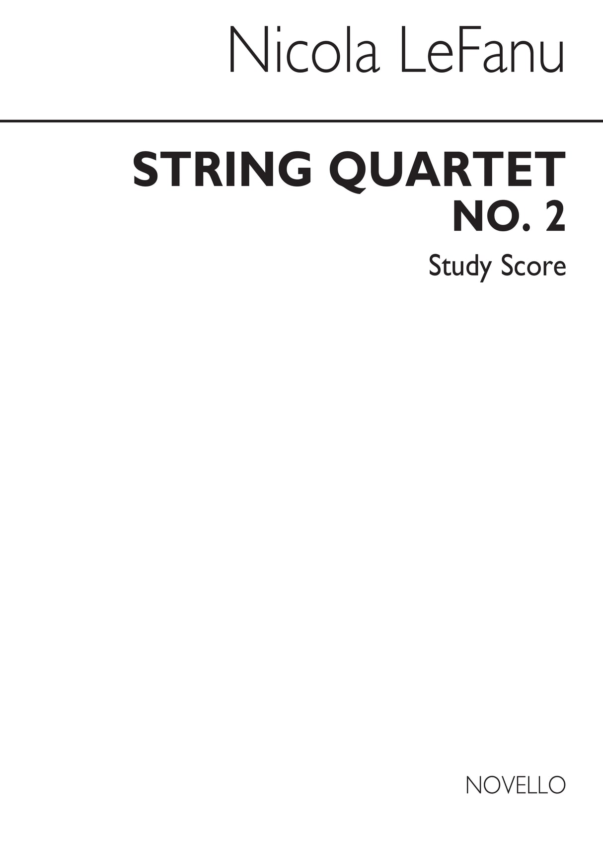LeFanu: String Quartet No. 2