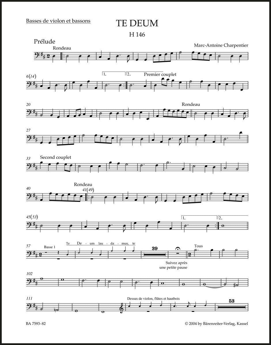 Charpentier: Te Deum, H 146