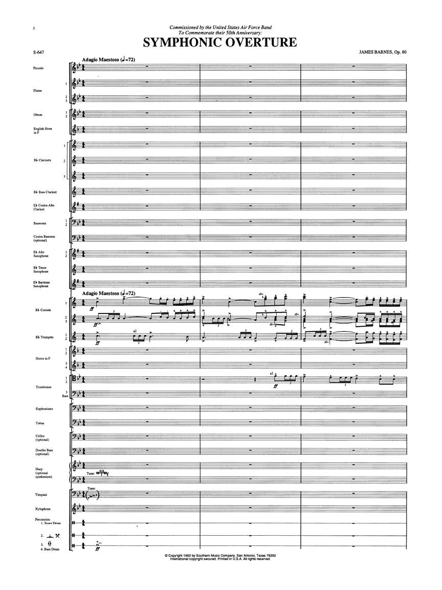 Barnes: Symphonic Overture