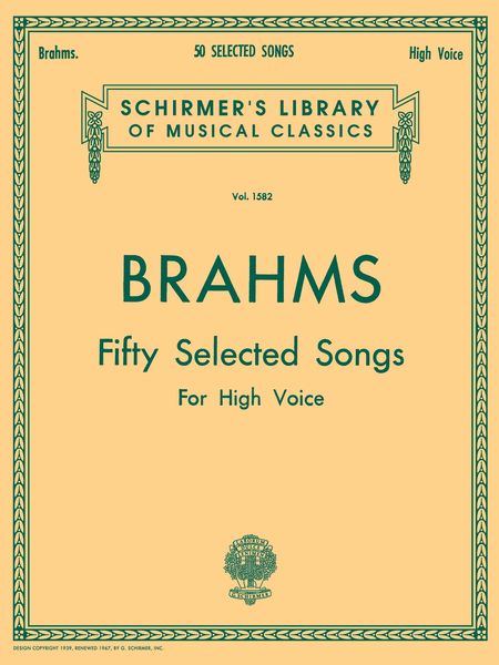 Brahms: 50 Selected Songs
