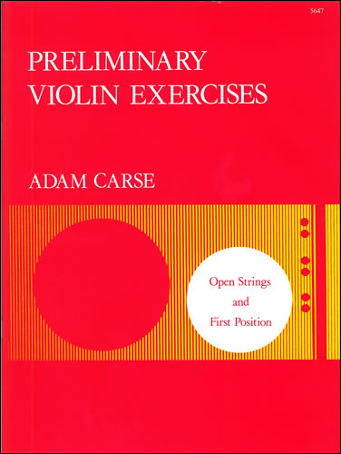 Carse: Preliminary Violin Exercises