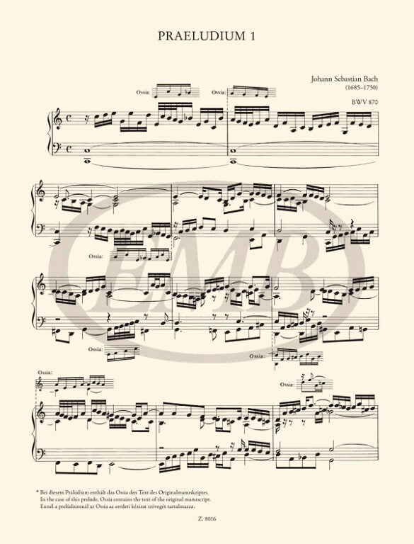 Bach: The Well Tempered Clavier - Book 2 (BWV 870-893)