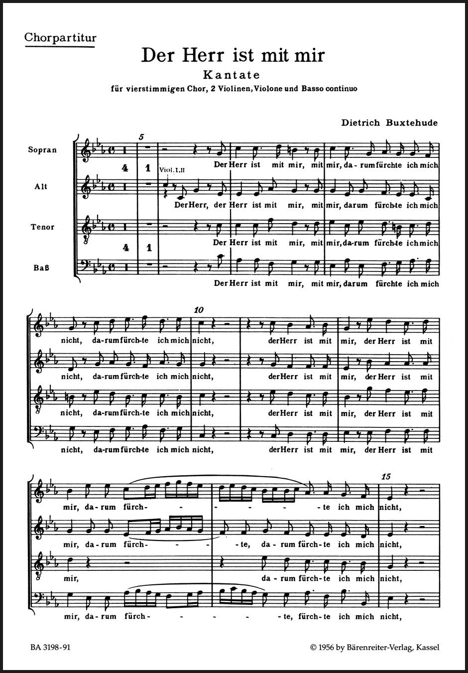 Buxtehude: Der Herr ist mit mir, BuxWV 15