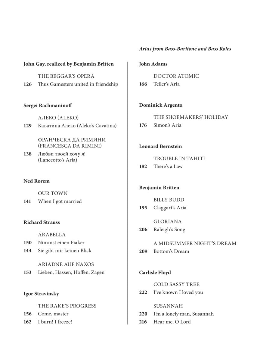 Boosey & Hawkes Opera Anthology – Baritone/Bass