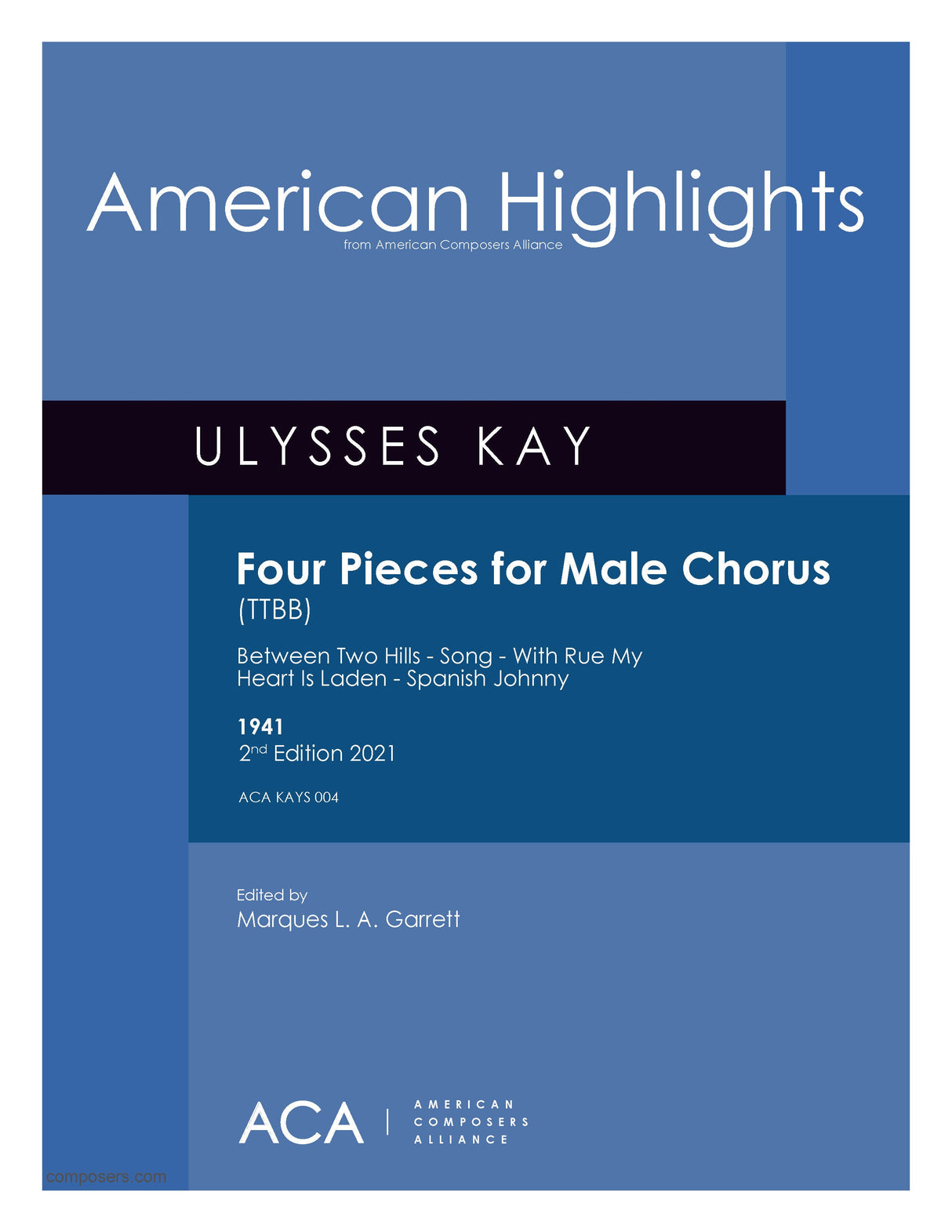 Kay: Four Pieces for Male Chorus