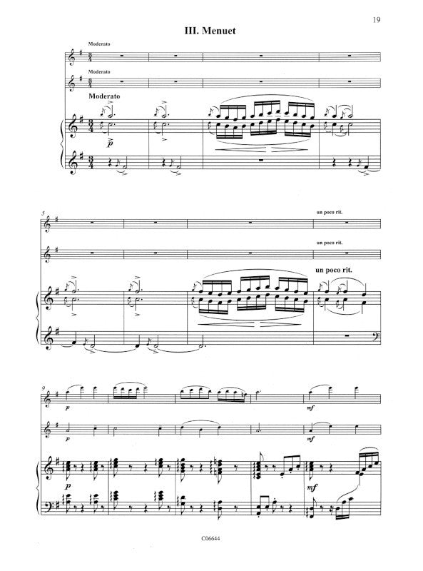 Debussy: Petite Suite (arr. for 2 flutes & piano)