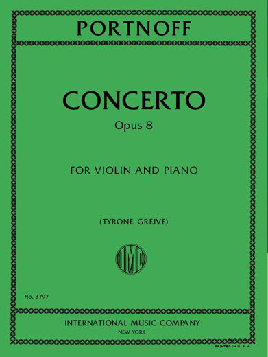 Portnoff: Violin Concerto in G Minor, Op. 8
