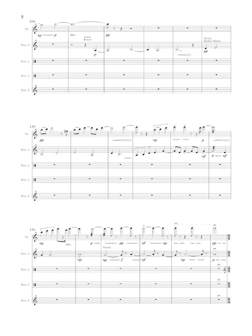 Tower: To Sing or Dance (for violin and percussion quartet)