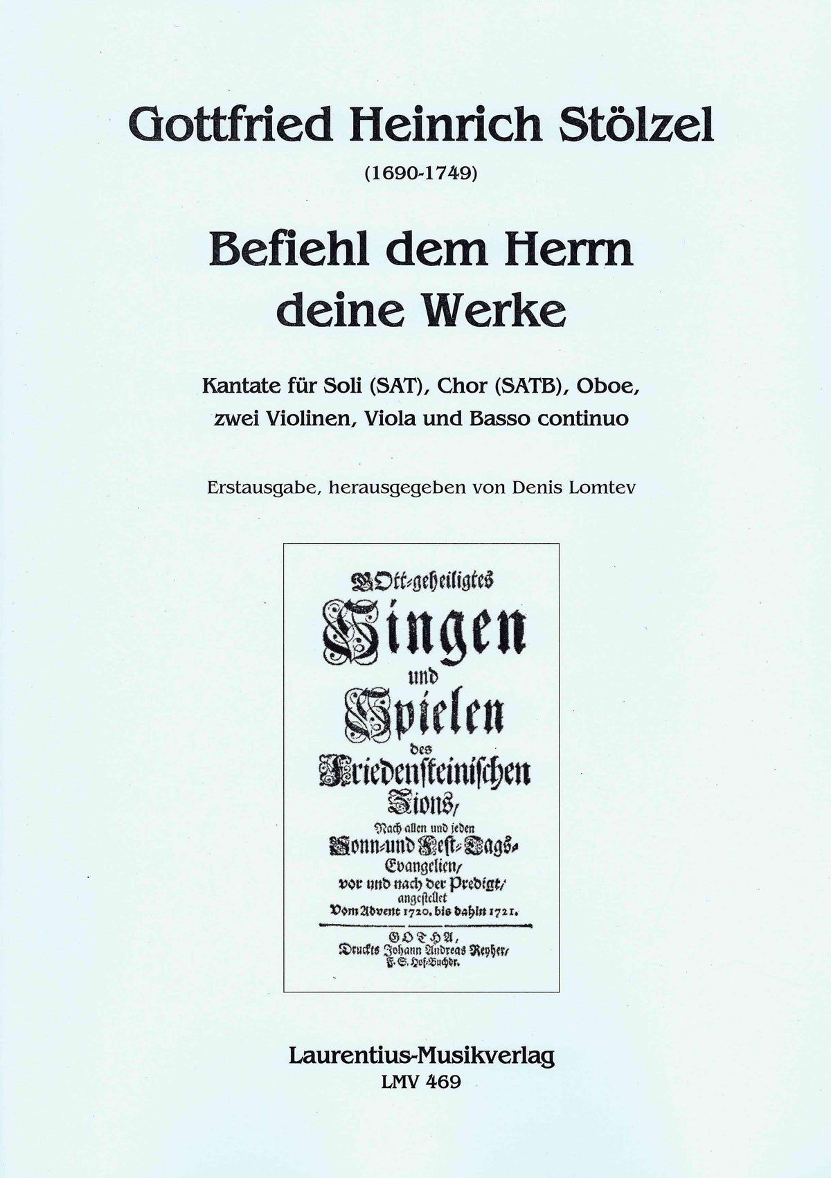 Stölzel: Befiehl dem Herrn deine Werke