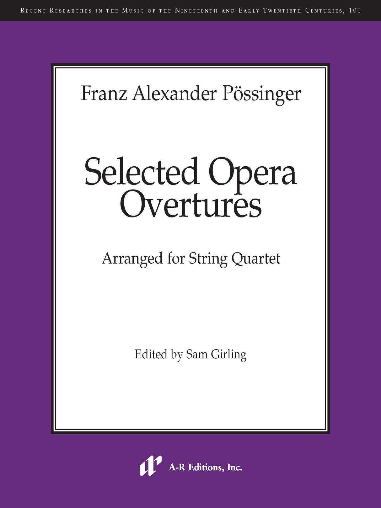 Selected Opera Overtures (arr. for string quartet)