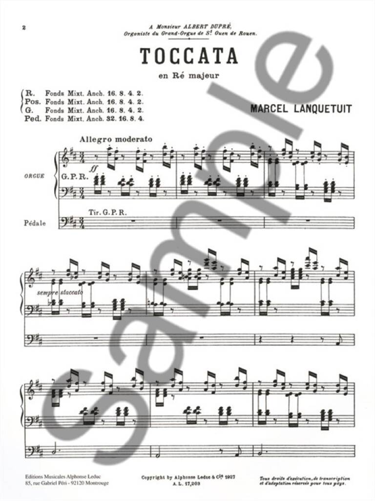 Lanquetuit: Toccata in D Major