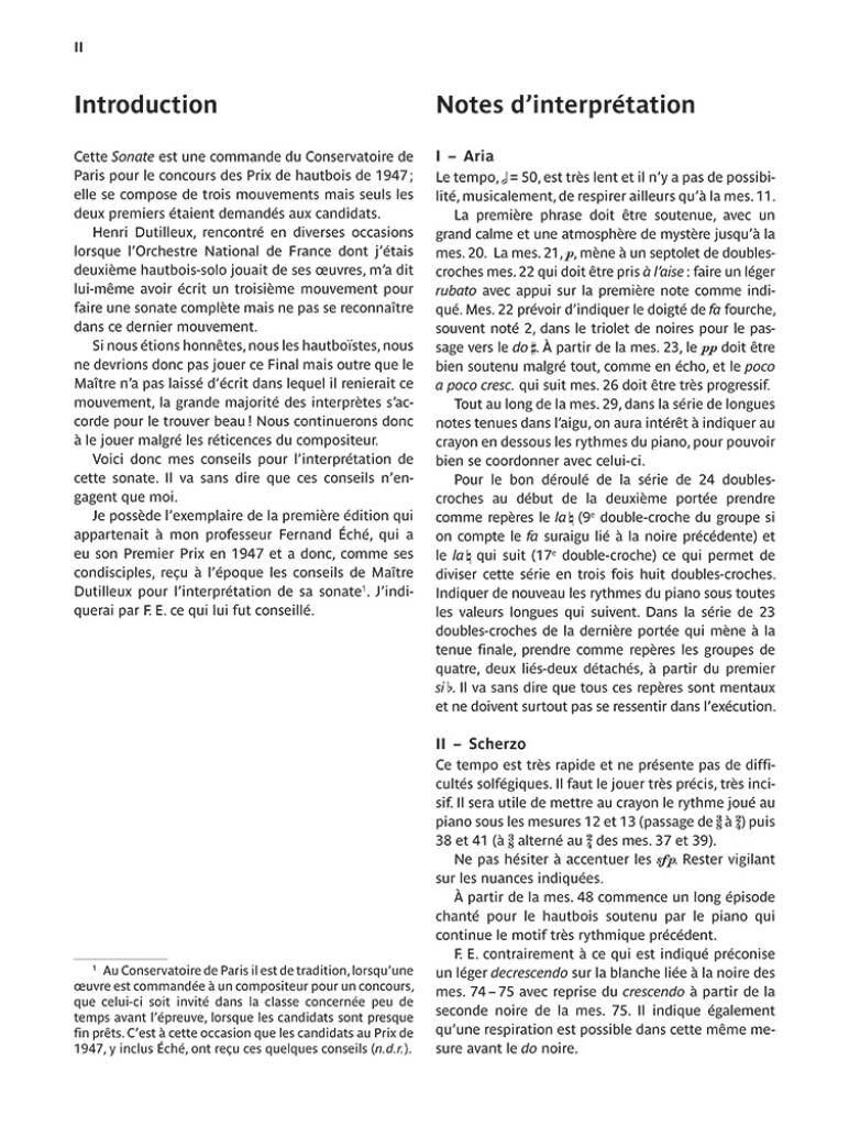 Dutilleux: Oboe Sonata