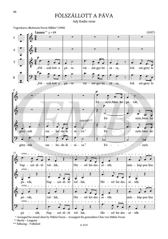 Kodály: Choral Works for Mixed Voices