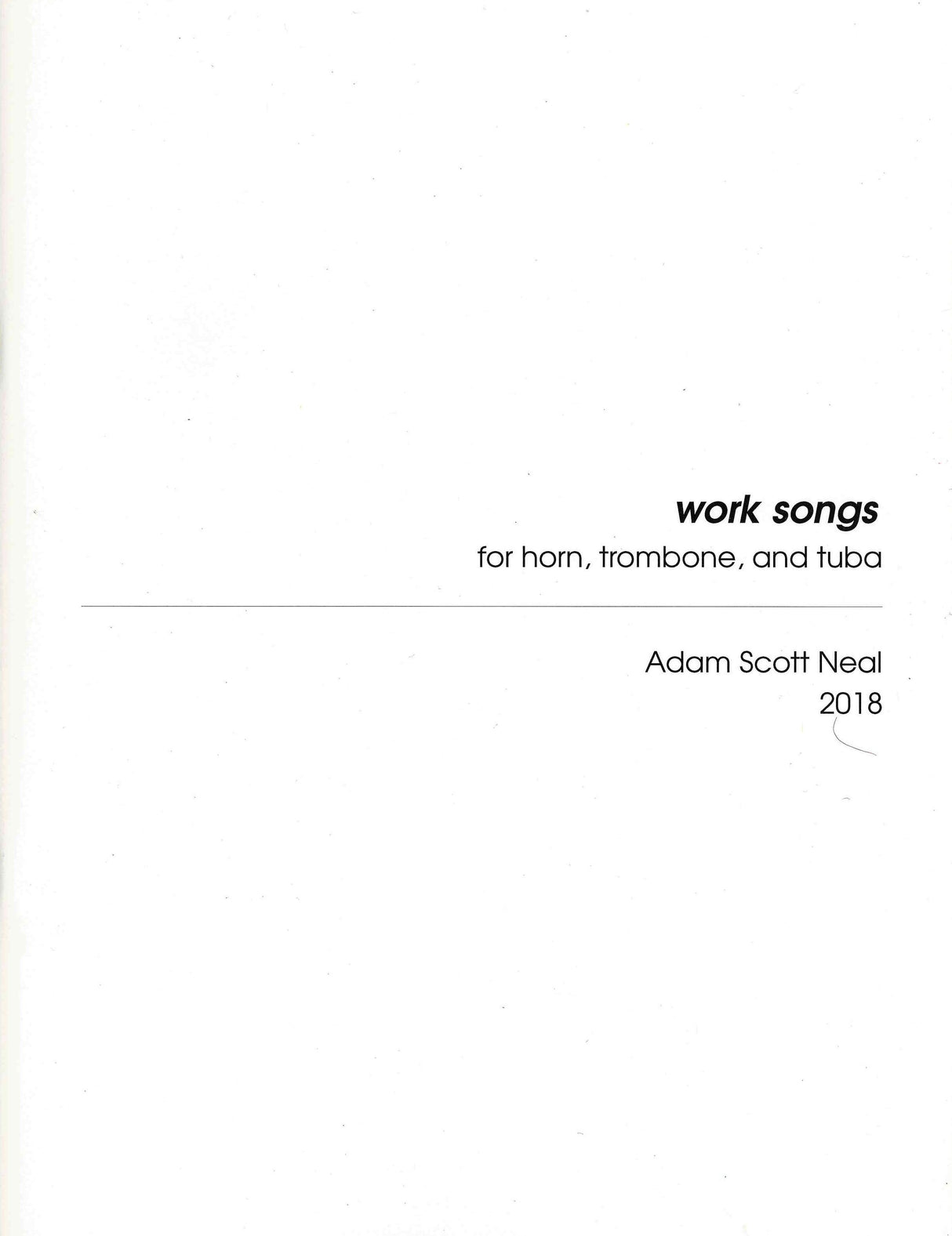 Neal: work songs