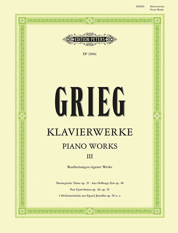 Grieg: Piano Works - Volume 3