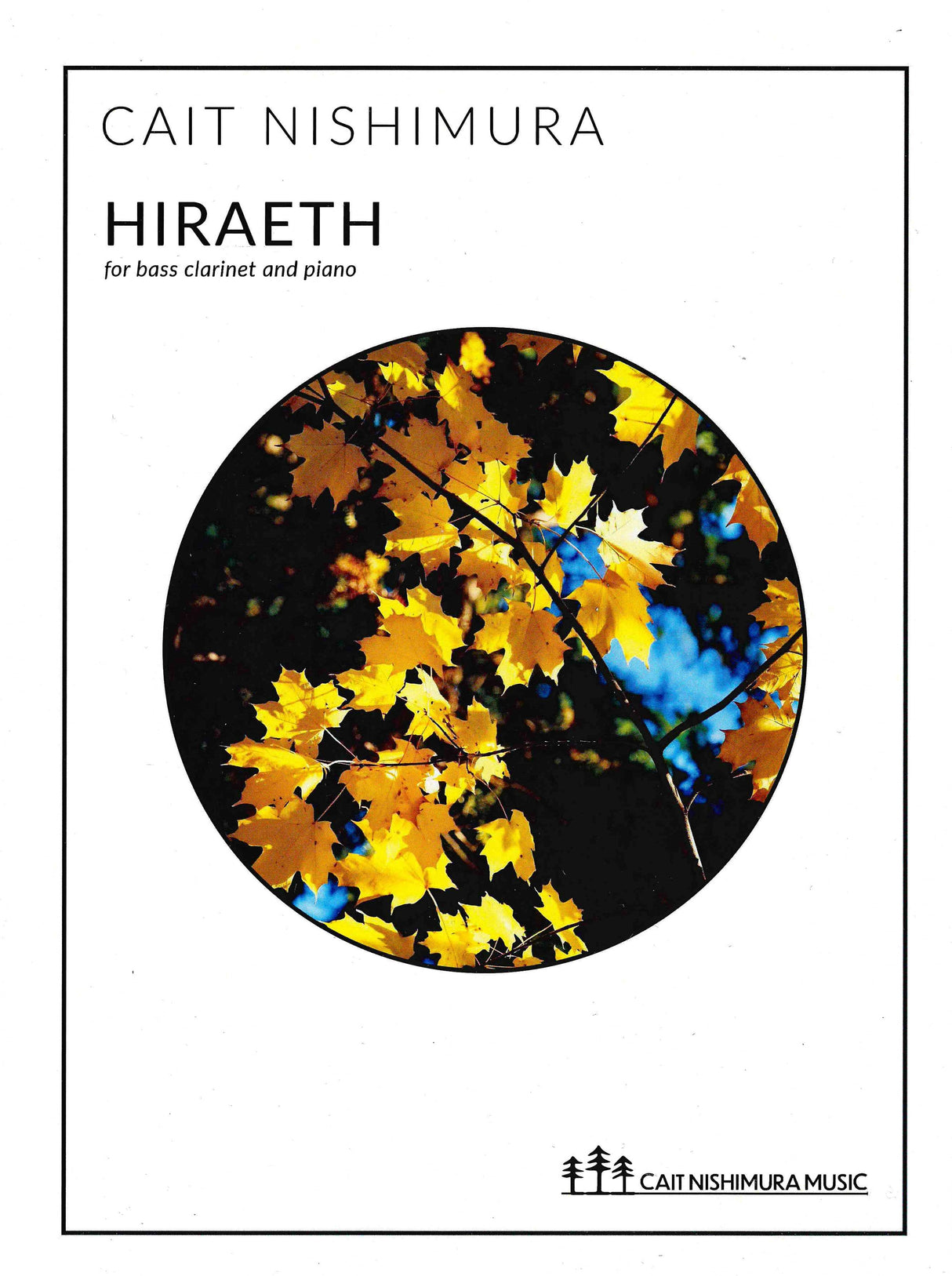 Nishimura: Hiraeth (Version for Bass Clarinet & Piano)