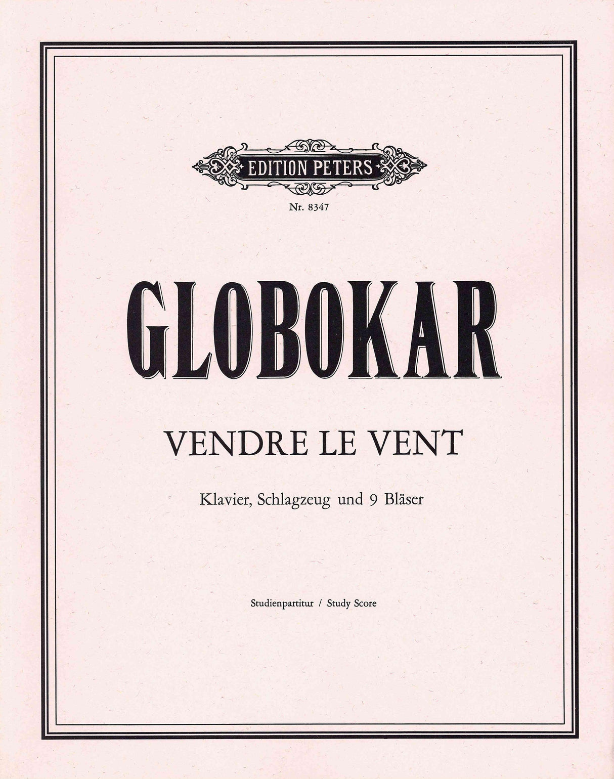 Globokar: Vendre le Vent