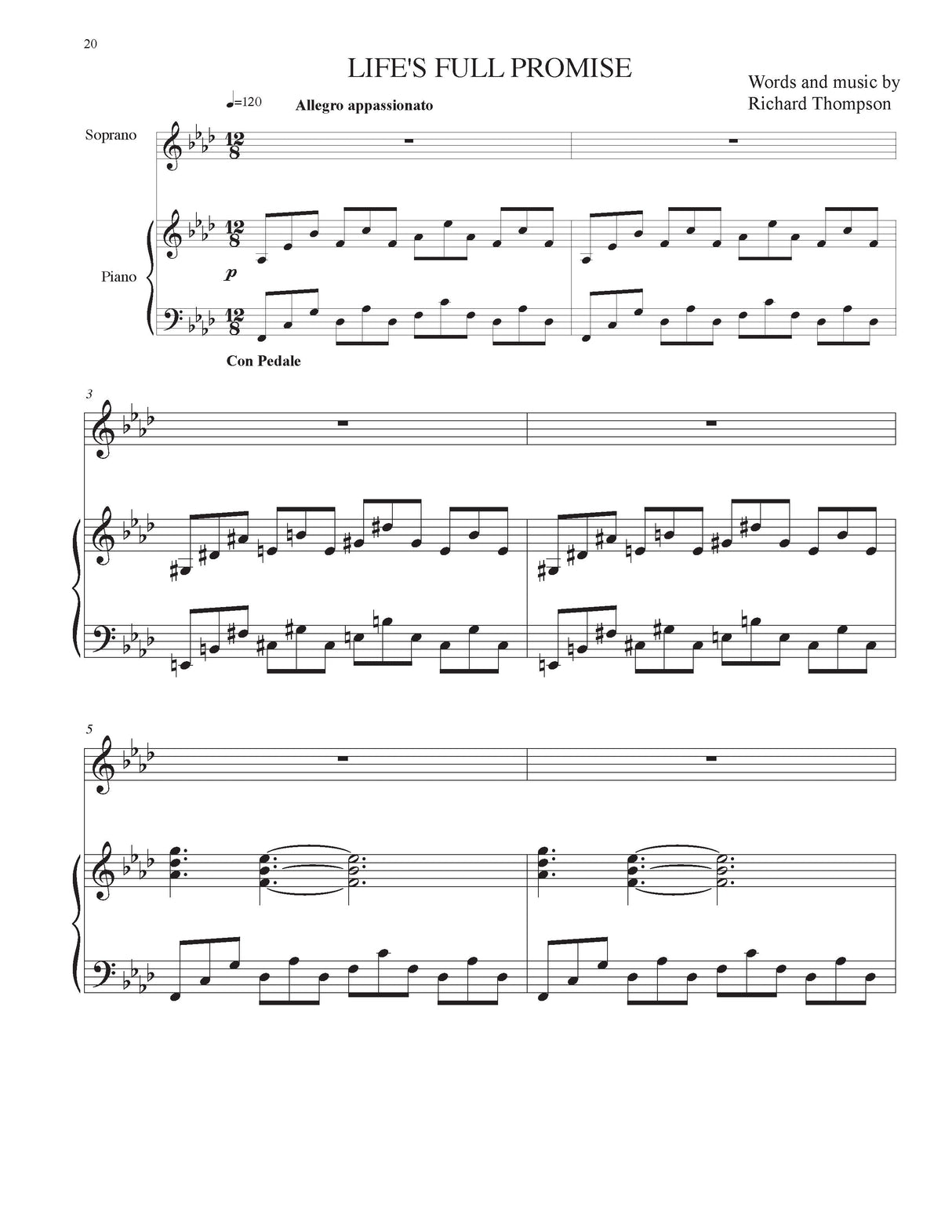 Thompson: Songs of Passion