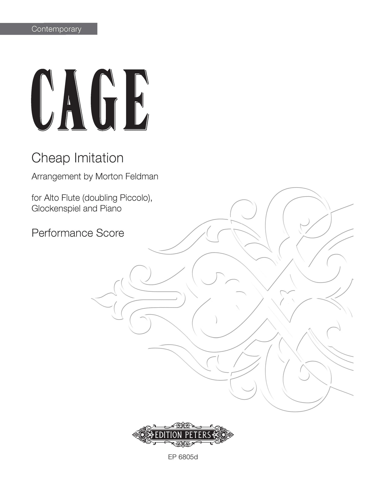 John Cage: Cheap Imitation (arr. for Alto Flute (Doubling Piccolo), Glockenspiel, and Piano)