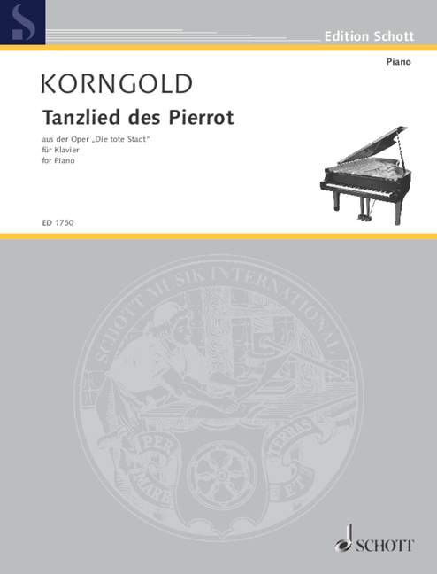 Korngold: Tanzlied des Pierrot (arr. for piano)