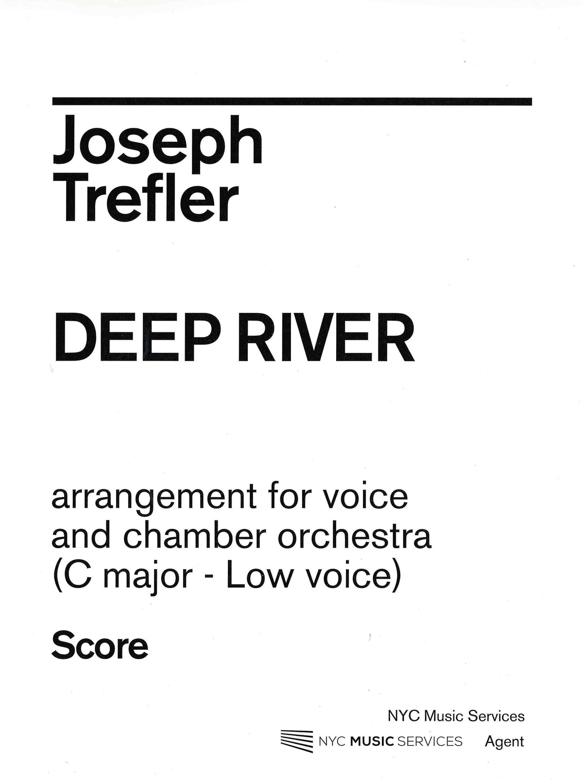 Deep River (arr. for voice and chamber orchestra)