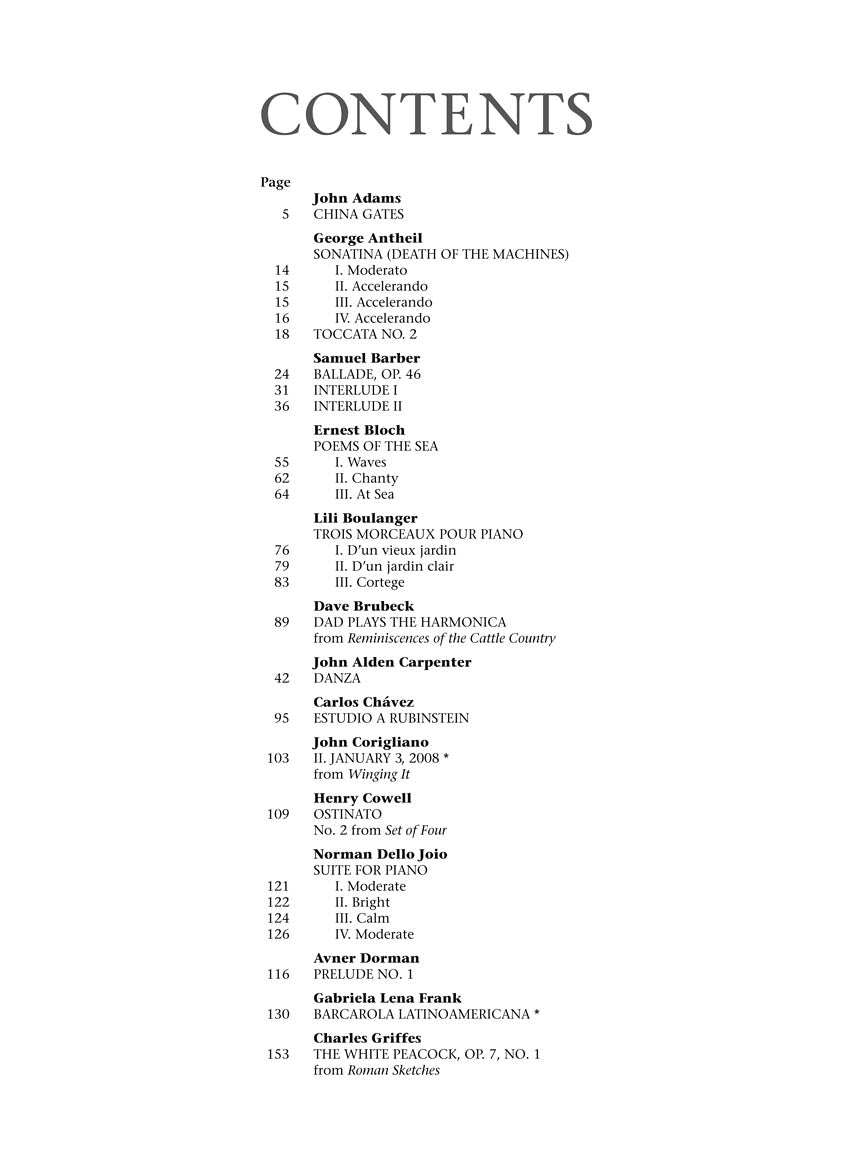 The G. Schirmer Piano Collection