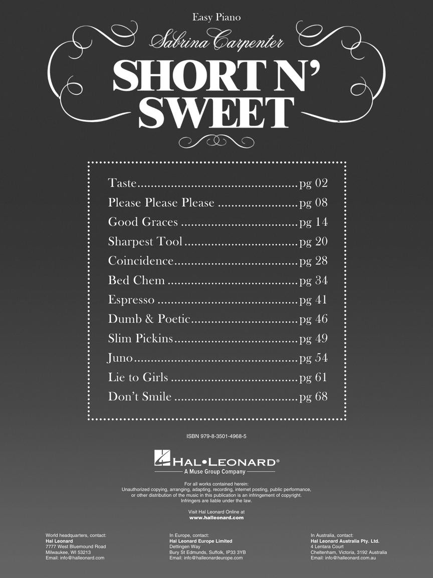 Sabrina Carpenter – Short N' Sweet