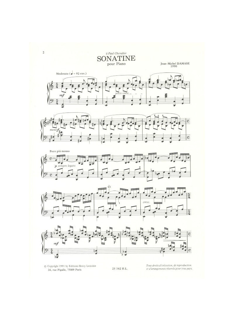 Damase: Sonatine
