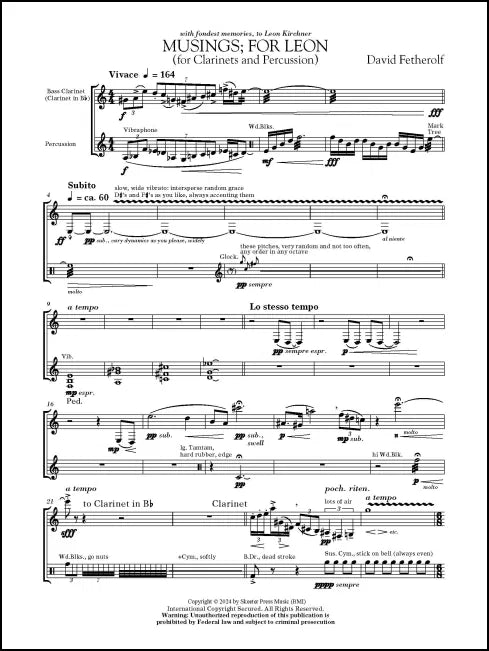 Fetherolf: Musings; for Leon