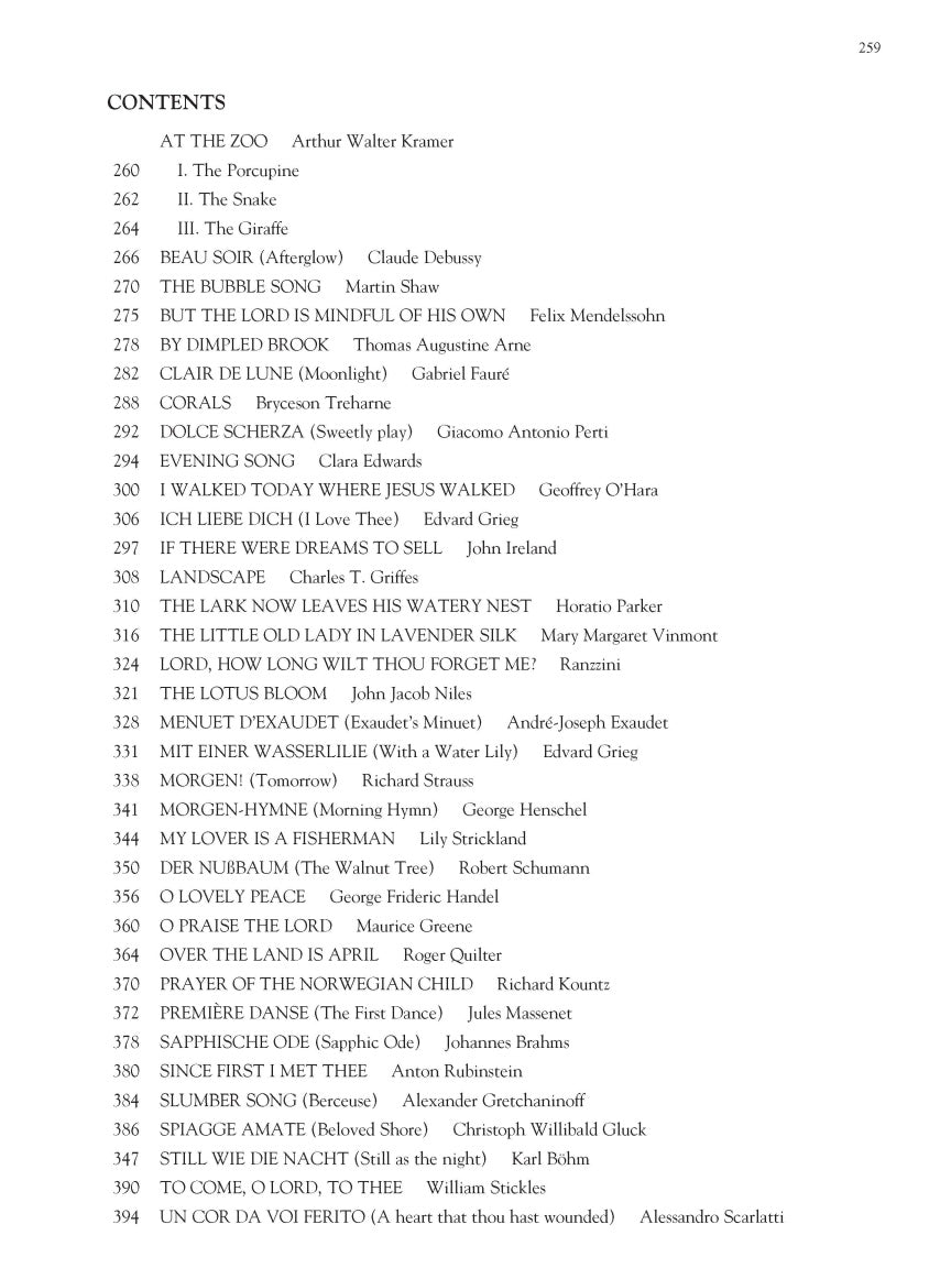 The First Book of Mezzo-Soprano/Alto Solos