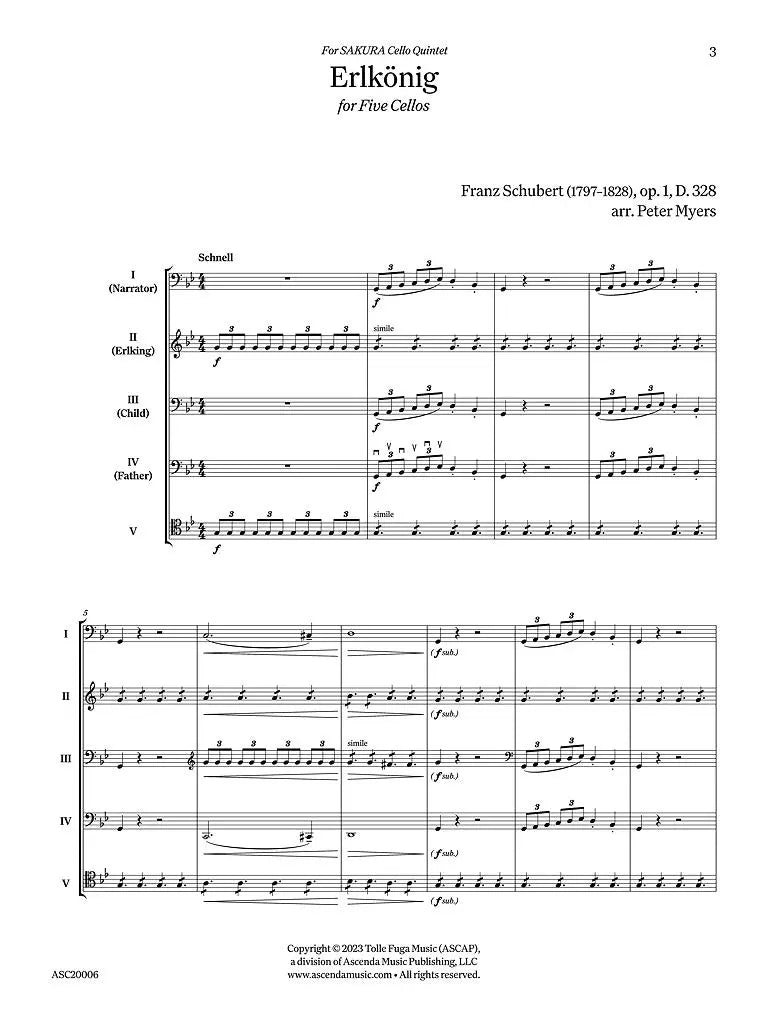 Schubert: Erlkönig, Op. 1, D 328