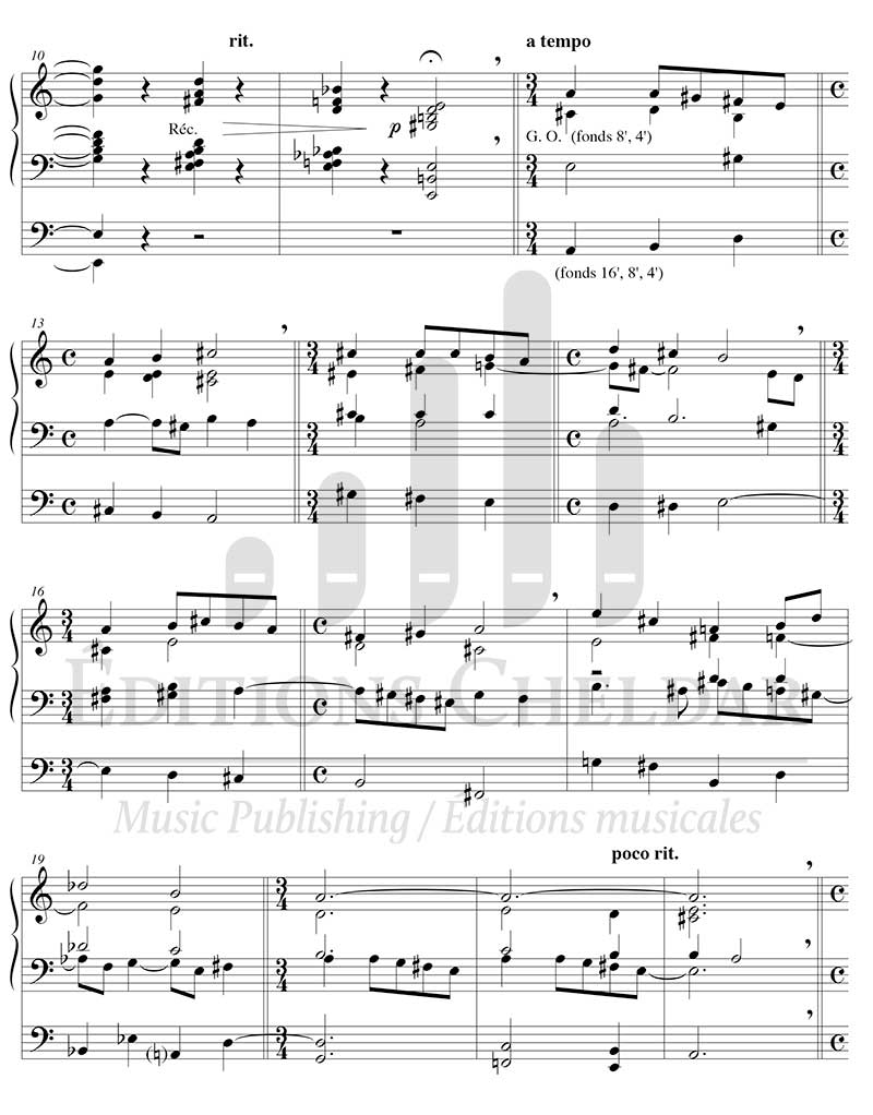 Bédard: Variations on "Nous chanterons pour toi, Seigneur" ("The Old Hundreth")