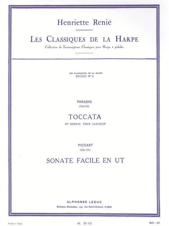 Les Classiques de la Harpe – Volume 4