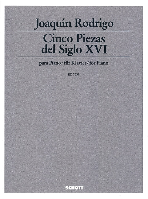 Rodrigo: Cinco piezas del siglo XVI