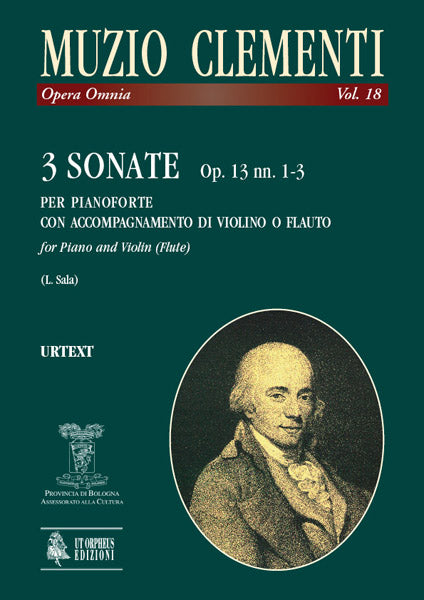 Clementi: 3 Sonatas for Keyboard & Flute/Violin, Op. 13 Nos. 1-3