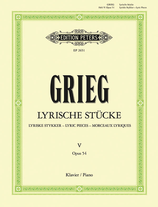 Grieg: Lyric Pieces, Book 5, Op. 54