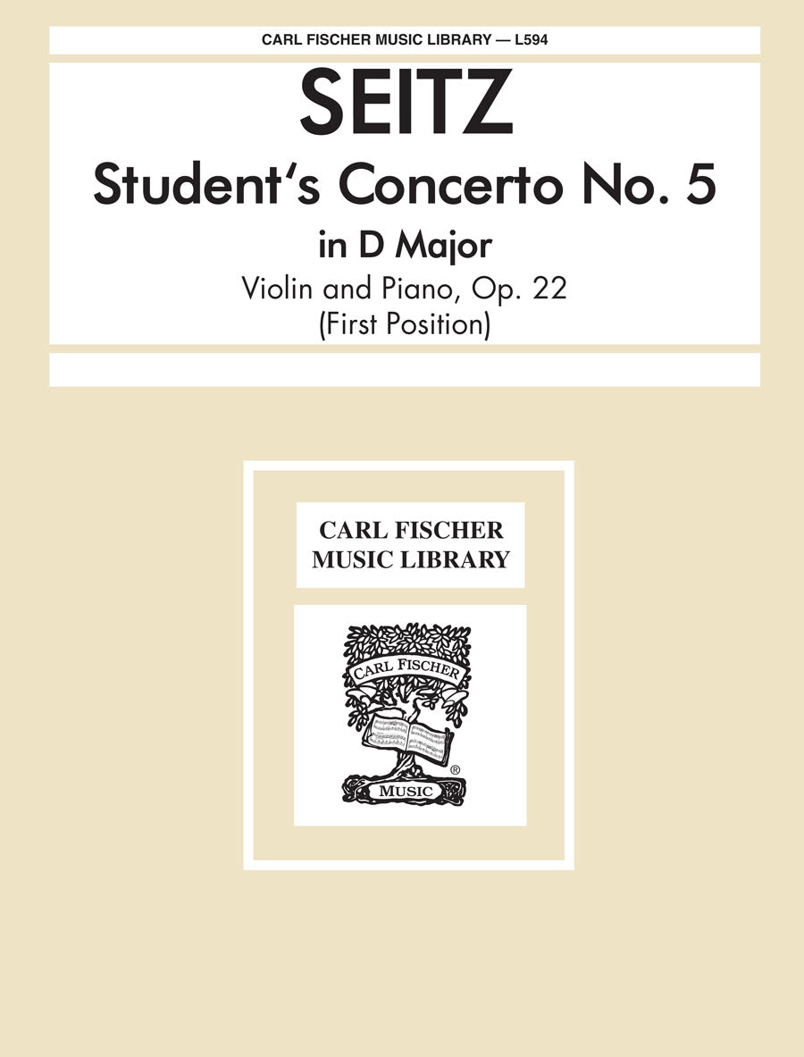 Seitz: Student Concerto No. 5 in D Major, Op. 22 – Ficks Music