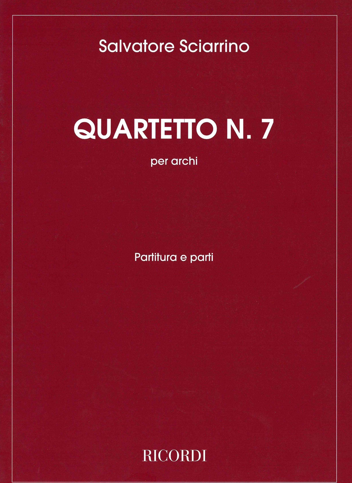 Sciarrino: String Quartet No. 7