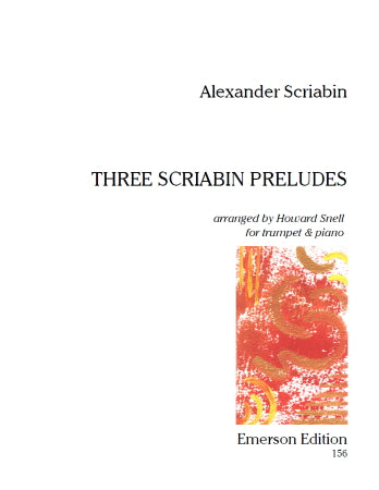 Scriabin: 3 Preludes (arr. for tumpet & piano)