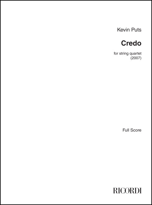 Puts: Credo - Version for String Quartet
